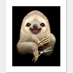 SLOTH THE BARBER Posters and Art